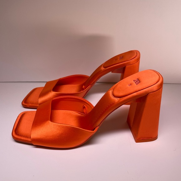 Zara sateen mules - Picture 5 of 9